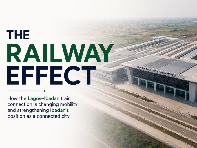 Lagos-Ibadan railway train connecting Ibadan and Lagos