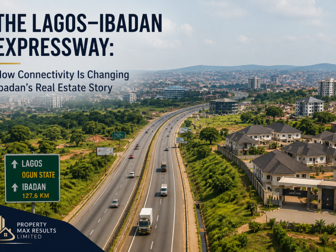 Lagos-Ibadan Expressway connecting Lagos and Ibadan